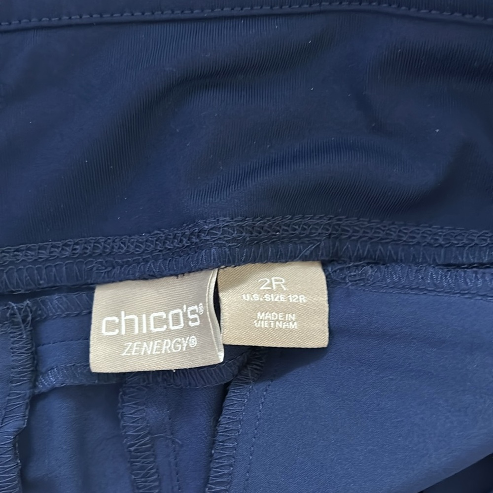 224 Chico's Blue Sweatpants & Joggers with Straight Leg Fit - Picture 3 of 3